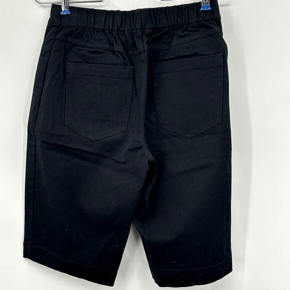 Isaac Mizrahi Live! BLACK Bermuda Stretch Pull On Shorts Womens Size 4 - Picture 4 of 7